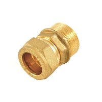 Racord Compresie Tiemme cu Inel din Alama, FE, 18 mm x 1/2 inch - 1
