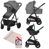 Carucior multifunctional 3 in 1 Lionelo Bianka Grey Stone - 1