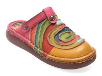 Papuci multicolori GRYXX Y3758 din piele naturala pentru vara - 1