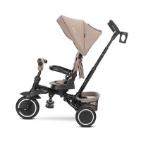 Tricicleta pentru copii Lorelli Freccia Beige multifunctionala, pliabila, sezut rotativ 360 grade, greutate admisa 25 kg, roti Eva - 1