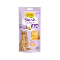 GimCat Snack Duo Cream pentru Pisici Adulte, Pui si Dovleac, 6 x 15 g - 1