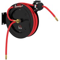 HOMCOM Tambur de Furtun de Gradina cu Retragere Automata, Cadru Metalic, Presiune Apa 20 Bar, Furtun 15+1 m | Aosom Romania - 1