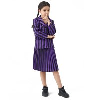 Costum Wednesday uniforma Nevermore Academy pentru fete 3-5 ani 100-110 cm - 4