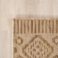 Covor MIRA V3 dreptunghiular bej, model geometric Ethno, 240x340 cm - 5