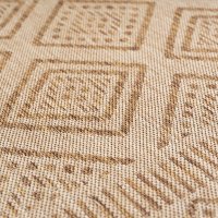 Covor MIRA V3 dreptunghiular bej, model geometric Ethno, 240x340 cm - 6