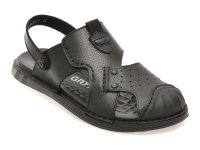 Sandale GRYXX negre, T6388, din piele naturala - 1