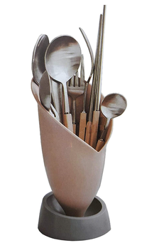 Suport multifunctional pentru ustensile cu scurgere tip ghivechi - 1