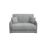 Canapea extensibila PARMA, 2 locuri, cu arcuri si lada depozitare, gri, 145x110x90 cm - 1
