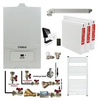Pachet de incalzire pentru apartament cu 2 camere, centrala Vaillant ecoTEC Pure 23 kW, termostat Salus IT500 si radiatoare Fornello - 1