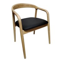 Scaun cu brate Hogie Natural 61x60x76 cm - 1