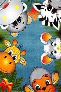 Covor Pentru Copii, Kolibri Animalute 80x150 cm - 1