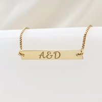Bratara Placuta cu Nume - Argint 925 placat cu Aur Galben 18K - 1