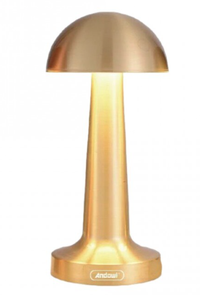 Lampa de birou portabila Andowl Q TL142 Gold ciupercuta - 1