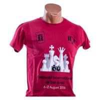 Tricou Visiniu Festival International de Sah Arad 2016 - 1