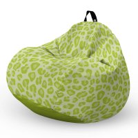 Fotoliu puf Bean Bag tip para XL leopard green - 5