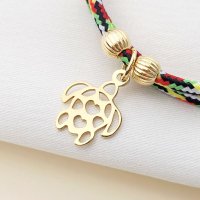 Bratara Magnetica cu Charm Testoasa - Argint placat cu Aur Galben 18K - 1