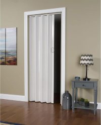 Usa plianta Tempo Line, 80x200cm, alb cu insertii gri - 3
