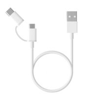 Cablu 2 in 1 Micro USB - Type C Xiaomi 30 cm - 1