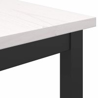 Masa Alb 100 x 50 x 77 cm din Lemn Ingineresc si Otel - 9