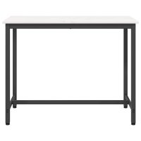 Masa Alb 100 x 50 x 77 cm din Lemn Ingineresc si Otel - 6