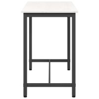 Masa Alb 100 x 50 x 77 cm din Lemn Ingineresc si Otel - 7