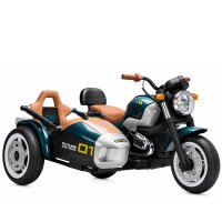 Motocicleta electrica BJTS0926 pentru copii 3-9 ani, 150W, 12V 12Ah, cu atasament, verde - 1