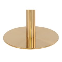 Masa dining Bolzano, Alb si Auriu, 70x70x75 cm - Design Modern - 1