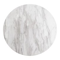 Masa dining Bolzano, Alb si Auriu, 70x70x75 cm - Design Modern - 4