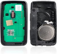 Cheie Auto Programabila Completa 433MHz, Techstar, cu 5 butoane si Cip ID46, Compatibila Volvo S60, V60, V70, XC6 - 3