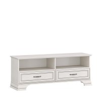 Comoda TV cu 2 sertare TIFFANY II, crem fineline, 130x37x50,4 cm - 1