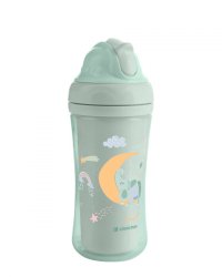 Cana cu pai din silicon KikkaBoo 220ml KikkaBoo Moony me Mint - 3