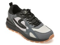 Pantofi sport negri GRYXX, model 29018, din piele naturala si material textil - 1