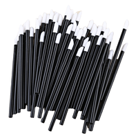 Aplicatoare pentru gene si buze, cu microfibre, 50 bucati - 2