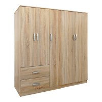 Dulap cu 5 usi, Athos I, V21, Stejar, 170x42x180 cm - 2