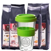 Iced Coffee Kit (Selectie de 4 cafele cu arome pentru Iced Coffee + 1 Pahar ThermoCup) - 1