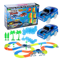 Set pista magica cu 2 masinute Amazing Tracks  Include 360 de piese - 1