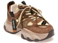 Pantofi sport GRYXX maro 3281CC din piele naturala pentru femei - 1