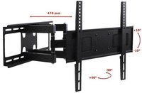 Suport de Perete ART RAMT AR-70 pentru Televizoare de 23inch - 55inch, Capacitate 45 Kg, Negru - 1