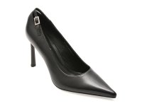 Pantofi eleganti EPICA PREMIUM negri, 6451D2, din piele naturala - 1