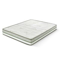 Saltea ALOE VERA HYGENE BIO MEMORY 18+5, 7 zone de confort, spumă poliuretanică elastică, spumă cu memorie, husă detașabilă cu fermoar, lavabilă, superortopedică, Grosime 25 cm - 1