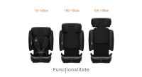 Scaun auto Buf Boof TravelFold Pro i-Size, negru, pliabil, ISOFIX si Top Tether, tetiera cu 15 pozitii, 9-36 kg, 76-150 cm - 2