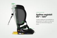 Scaun auto Buf Boof TravelFold Pro i-Size, negru, pliabil, ISOFIX si Top Tether, tetiera cu 15 pozitii, 9-36 kg, 76-150 cm - 3