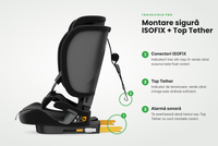 Scaun auto Buf Boof TravelFold Pro i-Size, negru, pliabil, ISOFIX si Top Tether, tetiera cu 15 pozitii, 9-36 kg, 76-150 cm - 5