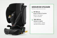 Scaun auto Buf Boof TravelFold Pro i-Size, negru, pliabil, ISOFIX si Top Tether, tetiera cu 15 pozitii, 9-36 kg, 76-150 cm - 8