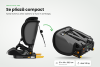 Scaun auto Buf Boof TravelFold Pro i-Size, negru, pliabil, ISOFIX si Top Tether, tetiera cu 15 pozitii, 9-36 kg, 76-150 cm - 9