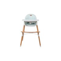Scaun de masa 2 in 1 reglabil Tin cu tavita si husa detasabile suport pentru picioare reglabil Light Green - 3