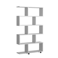 Biblioteca Hanah Home alba din PAL melaminat, 90x20x156 cm - 1