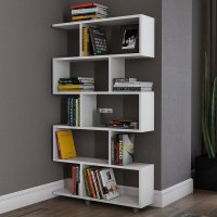 Biblioteca Hanah Home alba din PAL melaminat, 90x20x156 cm - 2