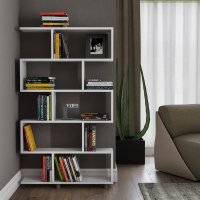 Biblioteca Hanah Home alba din PAL melaminat, 90x20x156 cm - 3