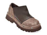 Pantofi gri GRYXX 1767178 din piele intoarsa - 1
